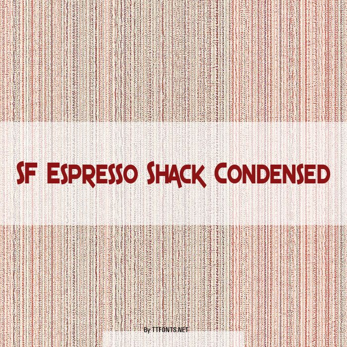 SF Espresso Shack Condensed example